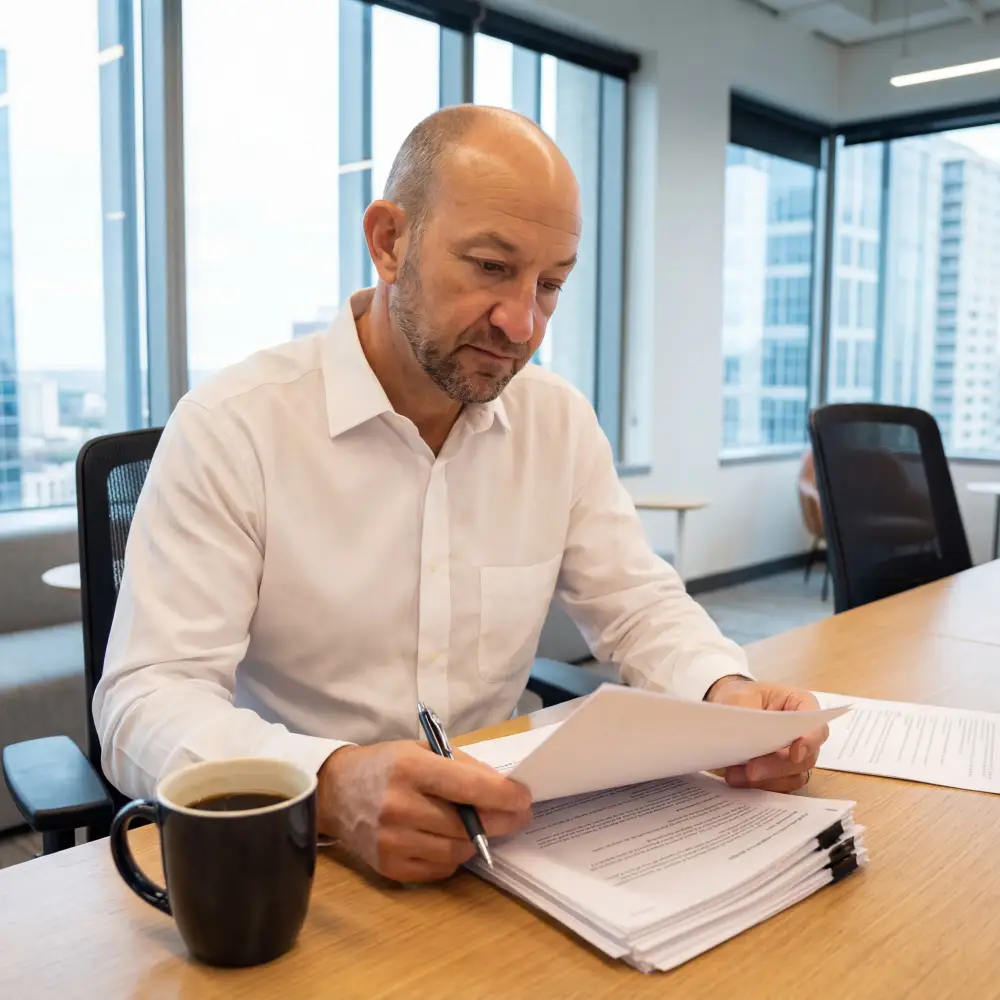 Reviewing mortgage documents together
